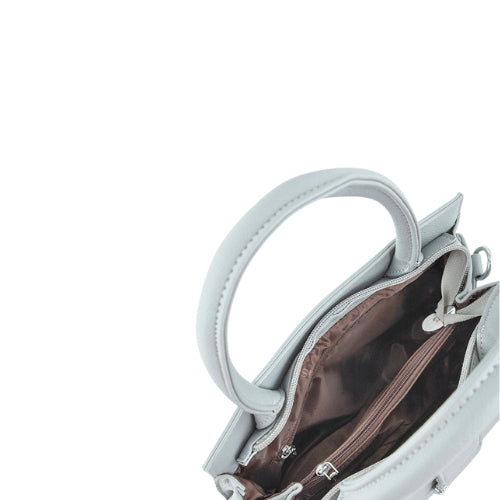 Elegant Structured Top Handle Handbag